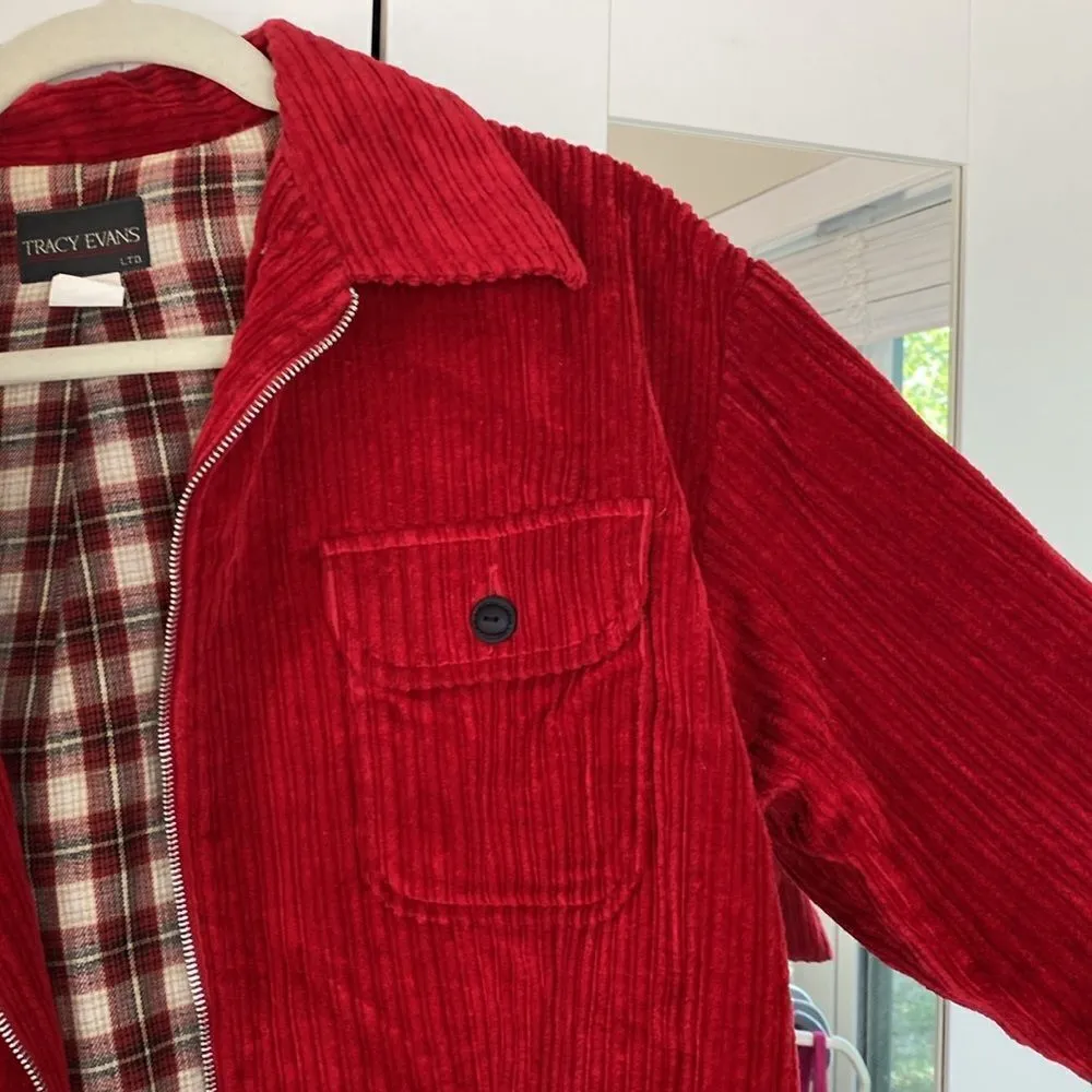 Tracy Evans Y2k corduroy cropped zip jacket - Image 5