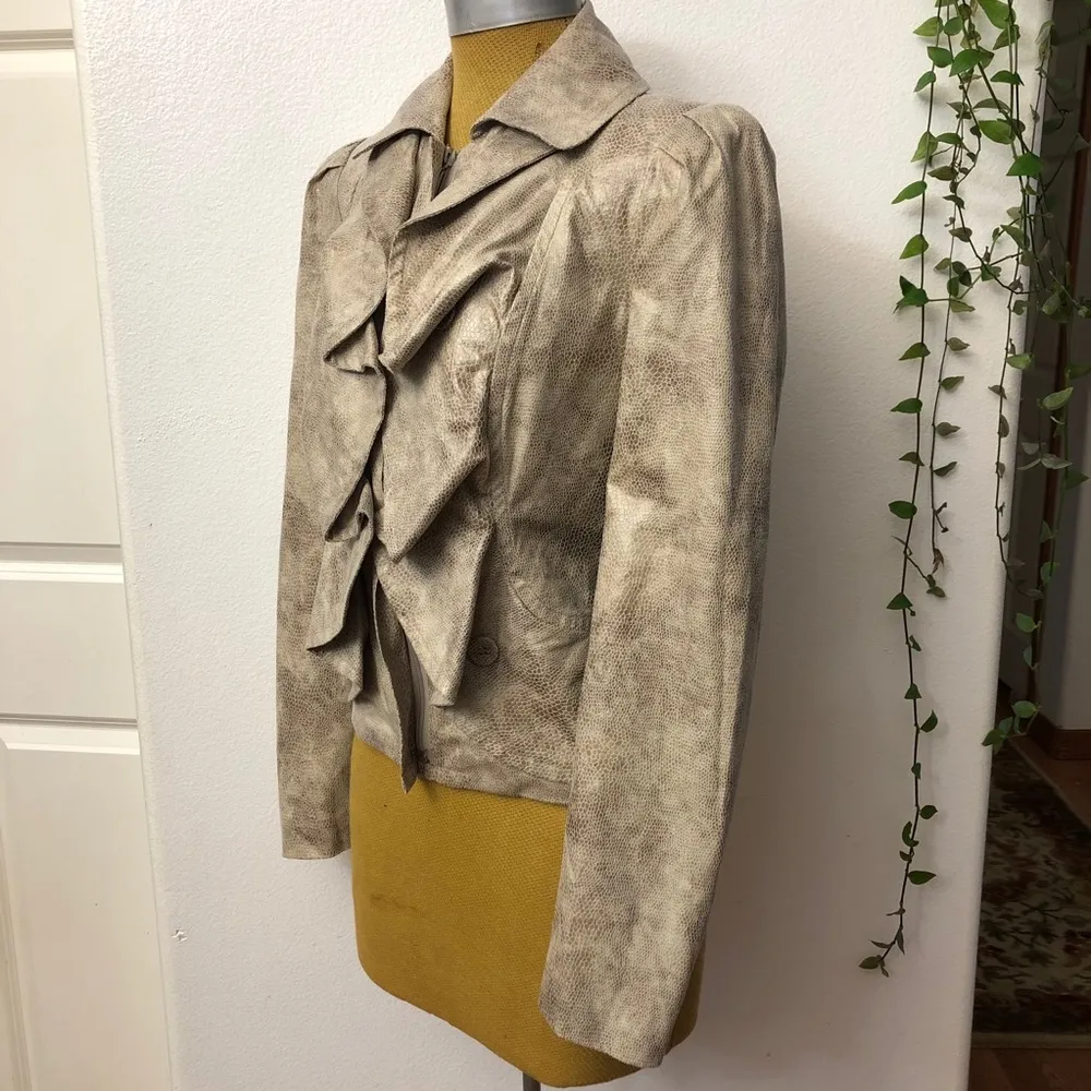 I•N•C INTERNATIONAL CONCEPTS  Ruffled Jacket - Image 5