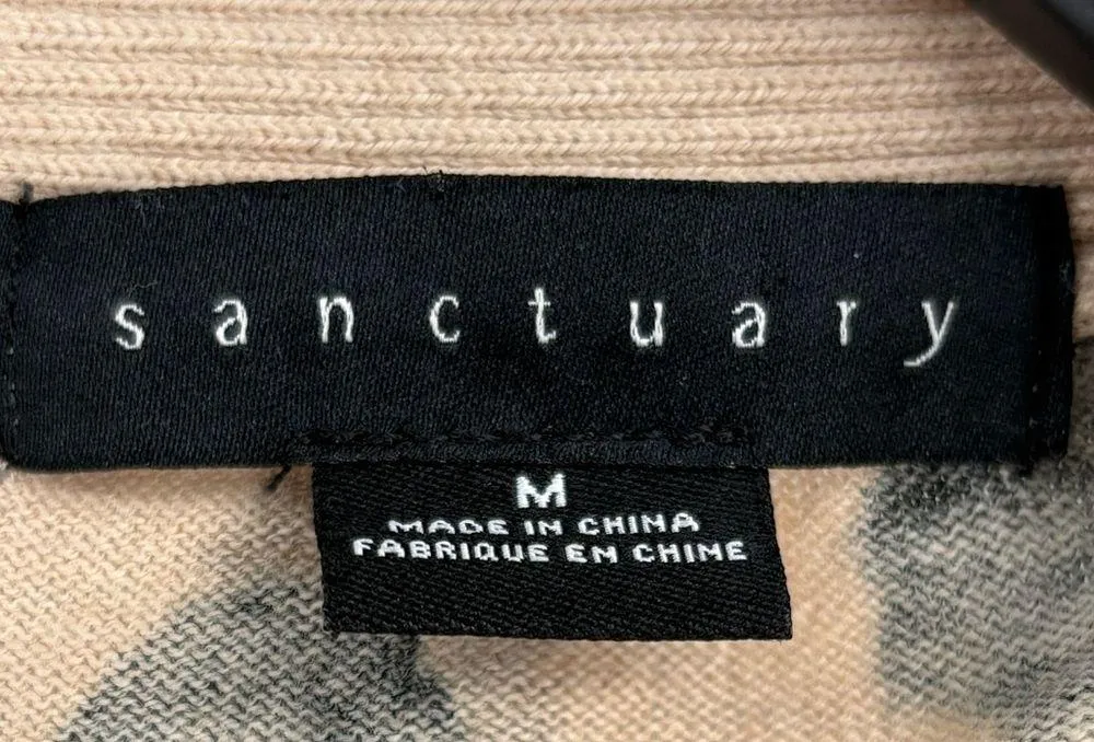 Sanctuary Essential open front leopard Cardigan cotton nylon in Classy Cat Small - Image 3