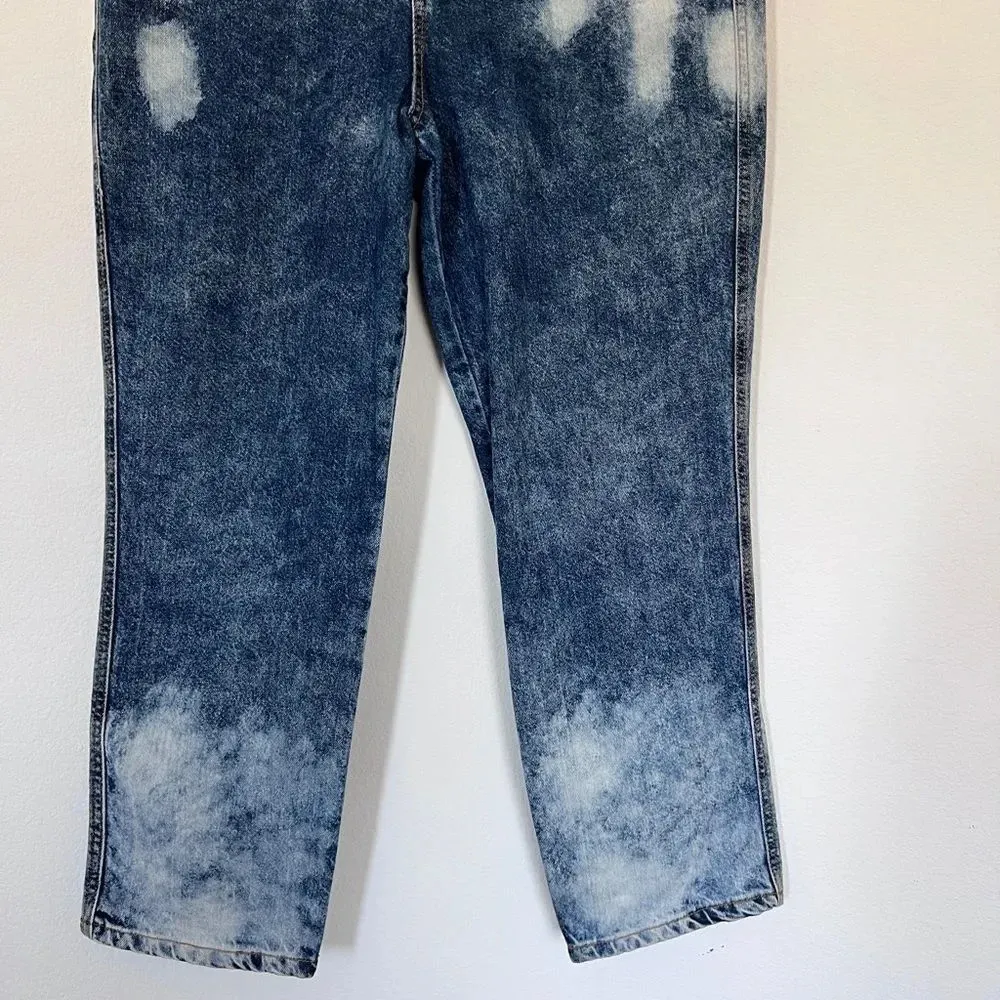 Ella Moss  Bleached High Waist Straight Leg Ankle Jeans size Junior 32 - Image 7