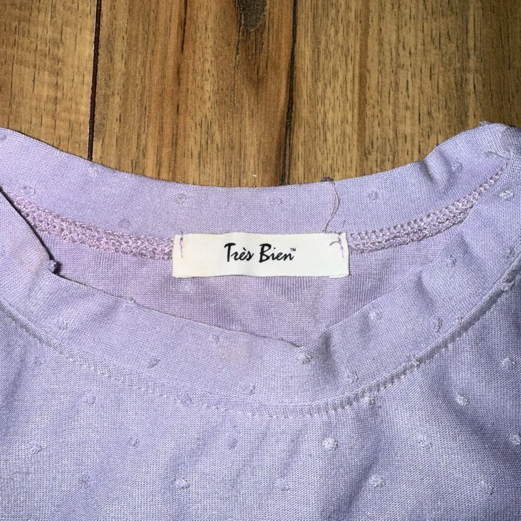 Purple polka dot top - Image 3