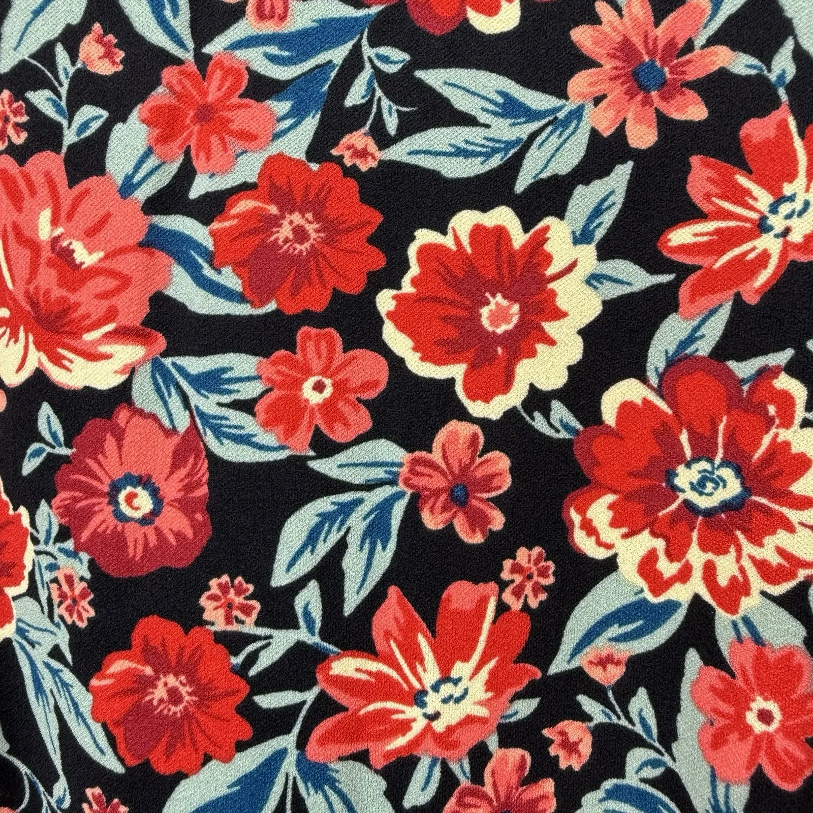 Torrid Colorful‎ Floral Crepe Organza Puff Sleeve Shift Dress Size 12 Pockets - Image 9