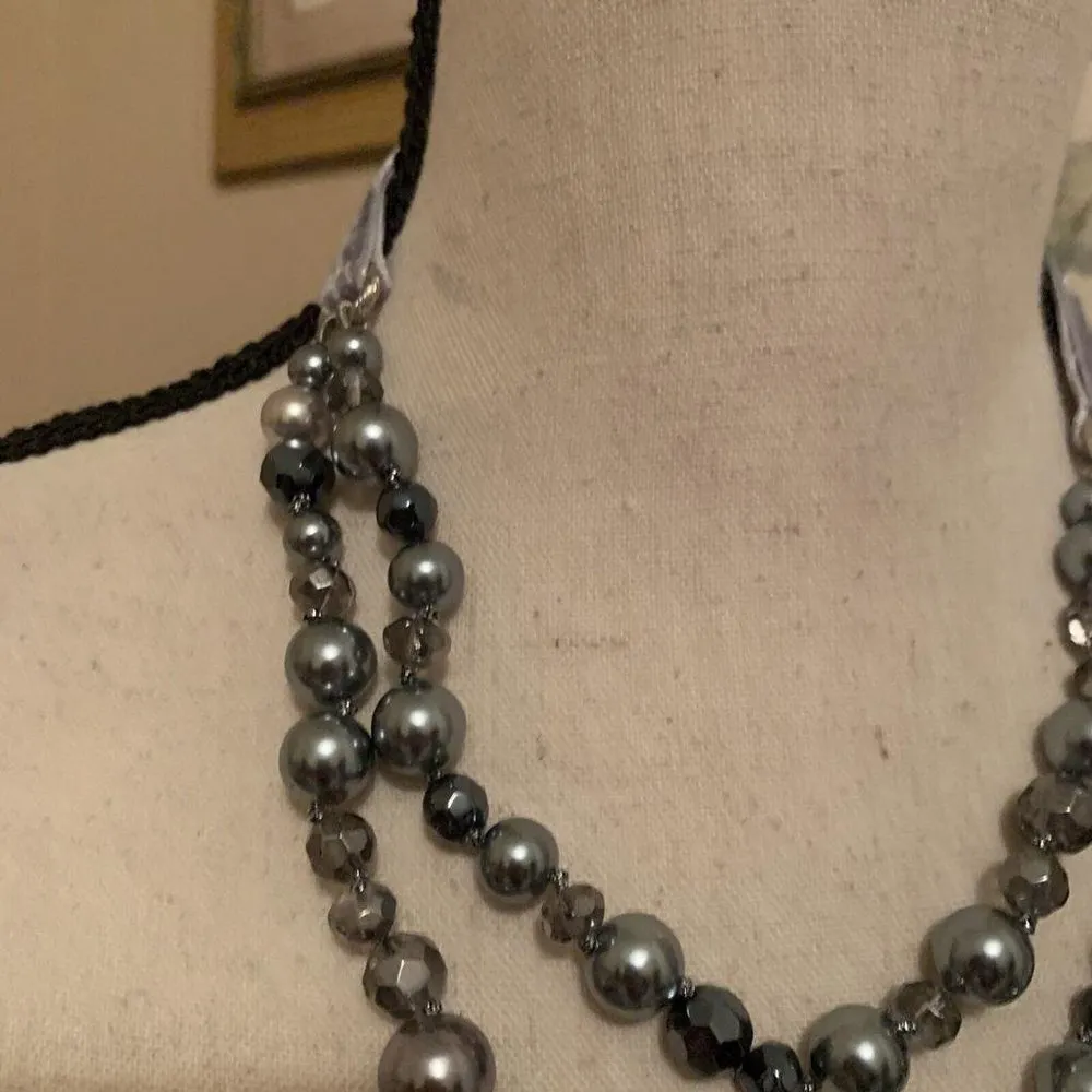 Women’s Monet Evening Necklace Faux Pearl NWT $32 - Image 8