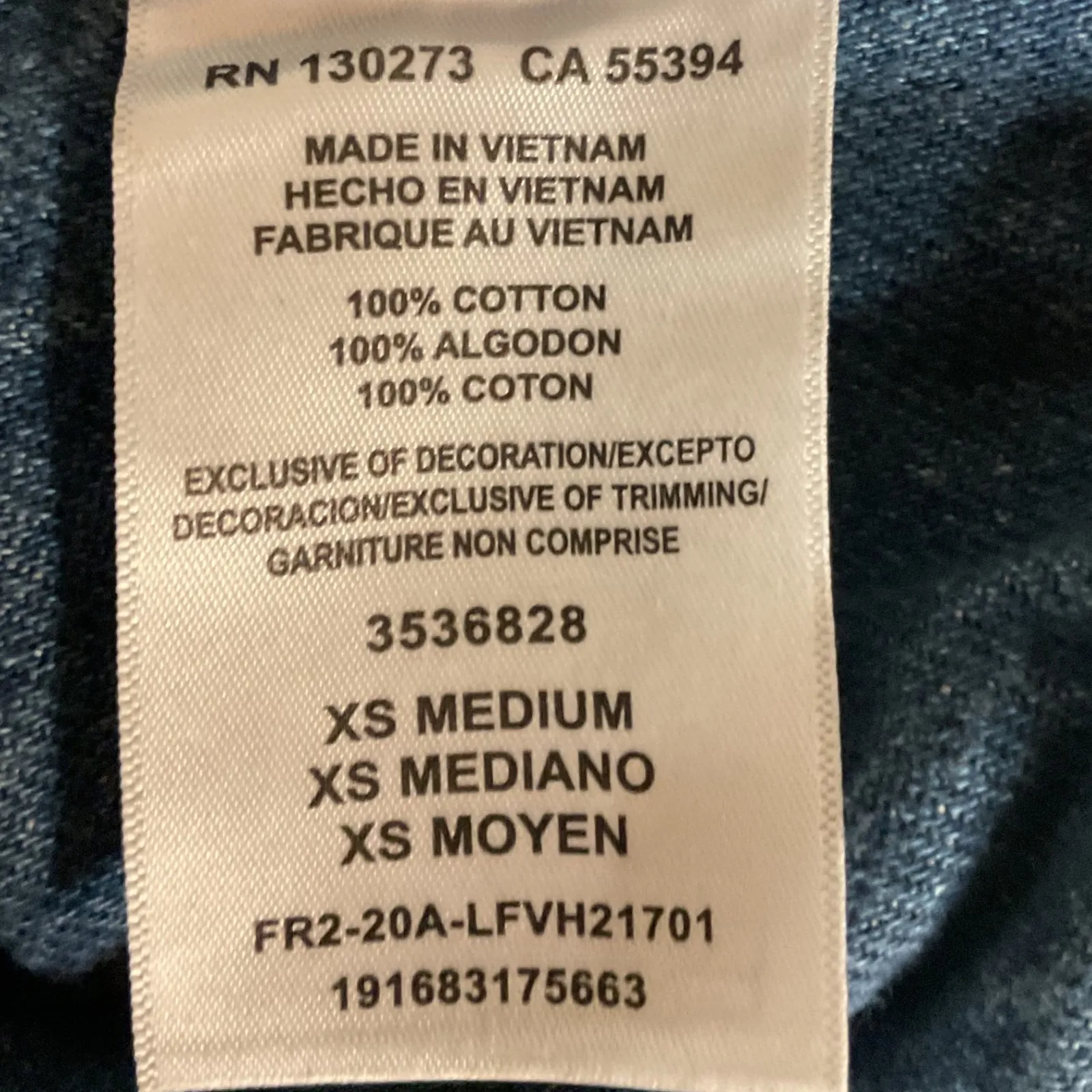 Lee Vintage Modern Women's Contrast Denim Seamed Collared Jean Jacket Sz XS‎ NWT - Image 9