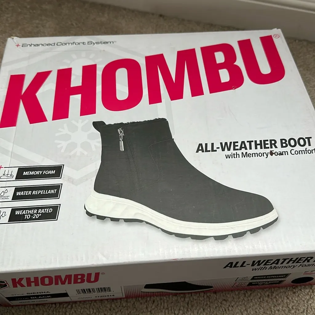 Black side zipper rain and snow boots
Easy to wipe clean - Image 2