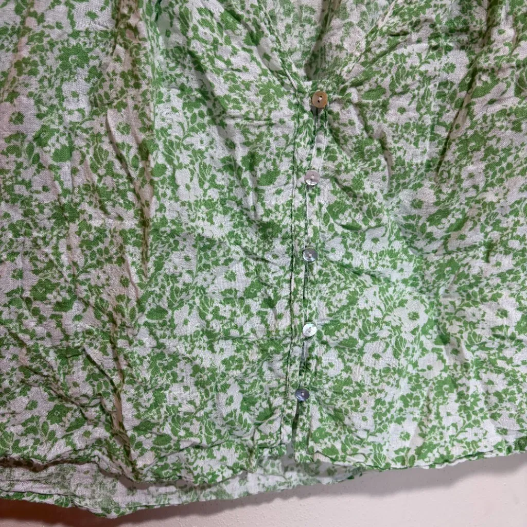 Rails  Mariah Blouse Top Green Texture Floral - Image 5