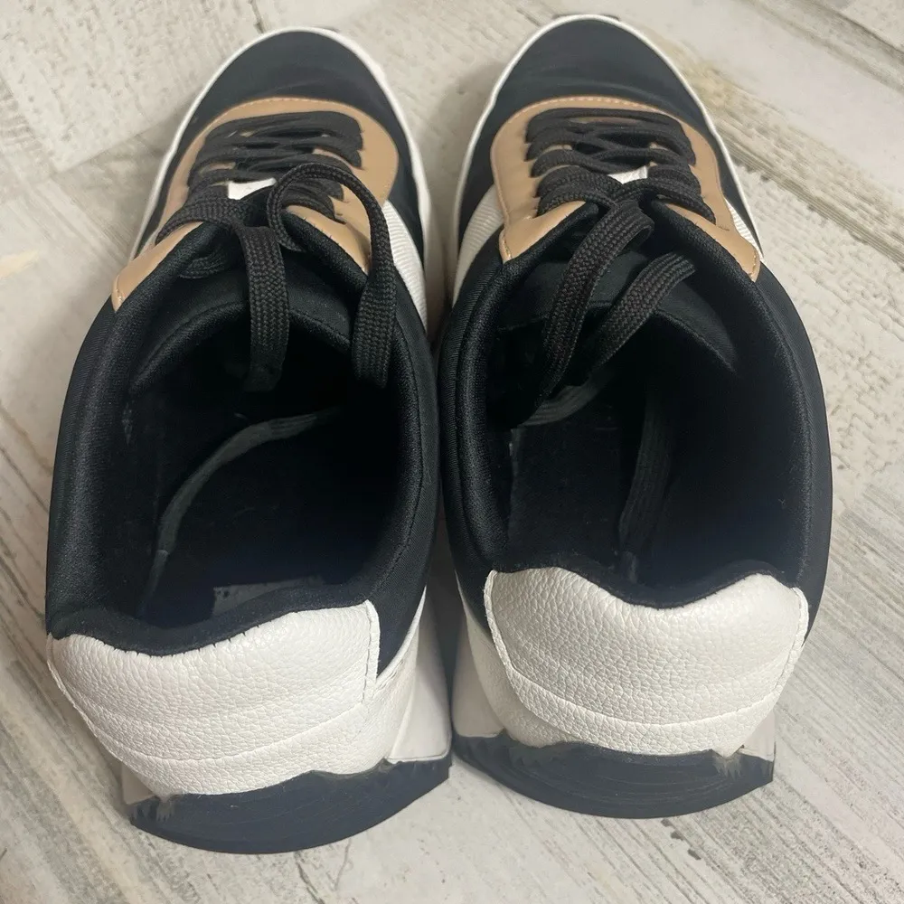 Dolce Vita Bettie Jogger Sneaker Black/White/Tan size 9 Neutral - Image 5