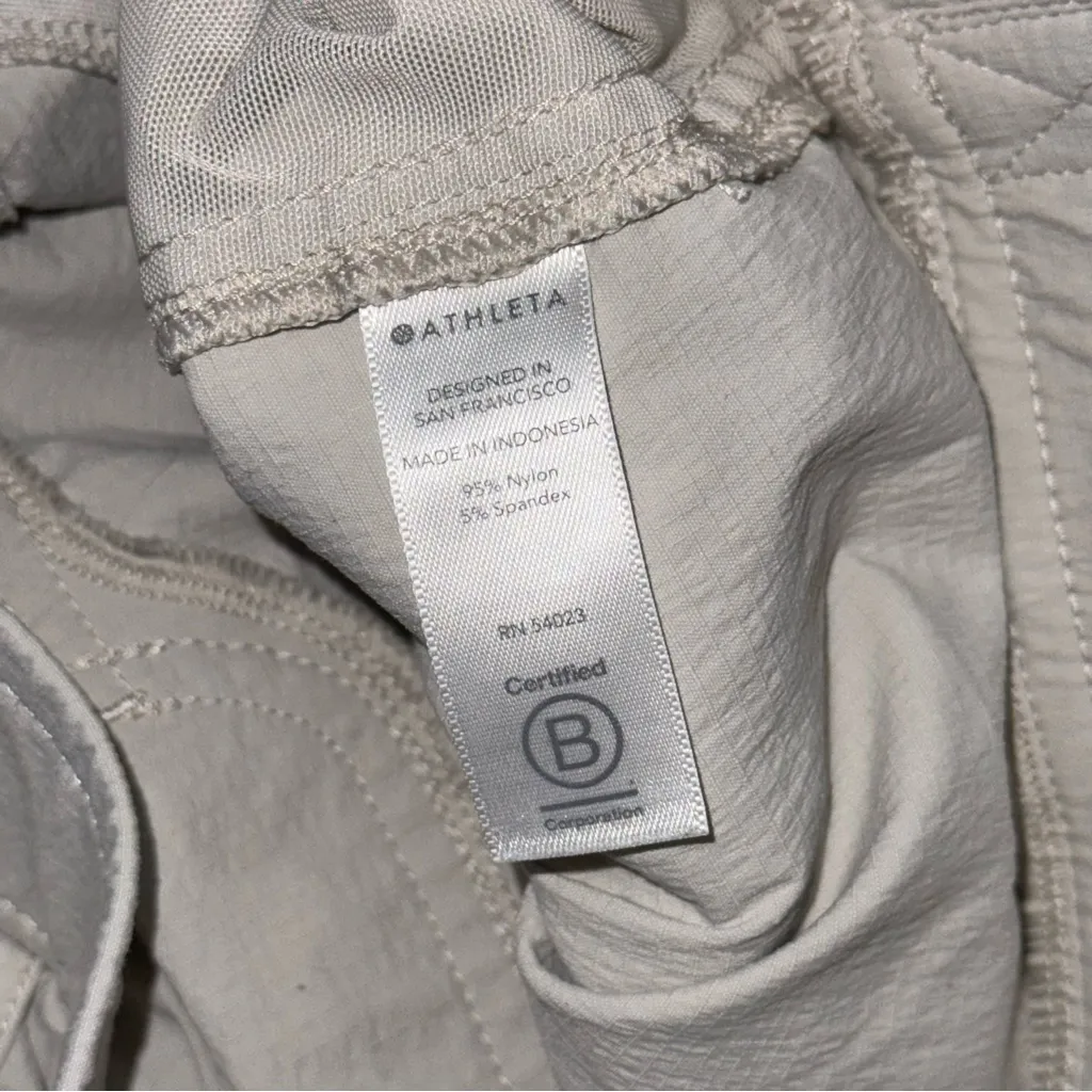 Athleta Trekkie Belted Pants Womens Sz 8 Birch Gray Hiking Outdoor Trail 530625 - Image 11