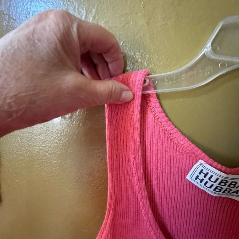 Vintage 70’s Hubba Hubba peachy pink knit tank maxi - Image 6