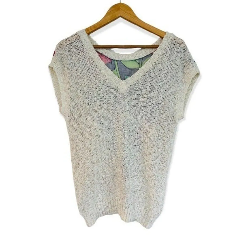 LOUBELLA California Fashions Vintage 80’s Sleeveless Lightweight Sweater Size S - Image 4