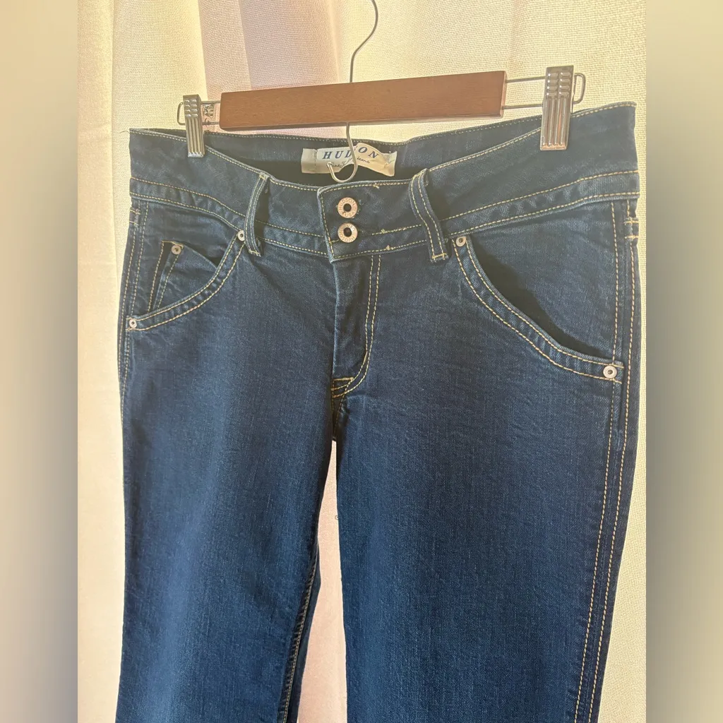 Women’s Trendy Designer Hudson Bootcut Jeans Size 30‎ Low Rise EUC 488 - Image 2
