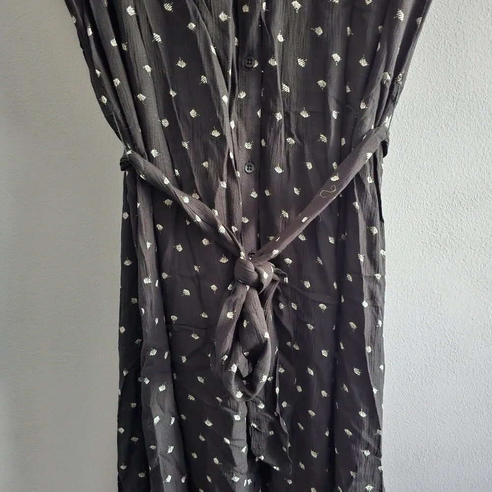 Lovely Ways Button Front Midi Dress L - Image 7
