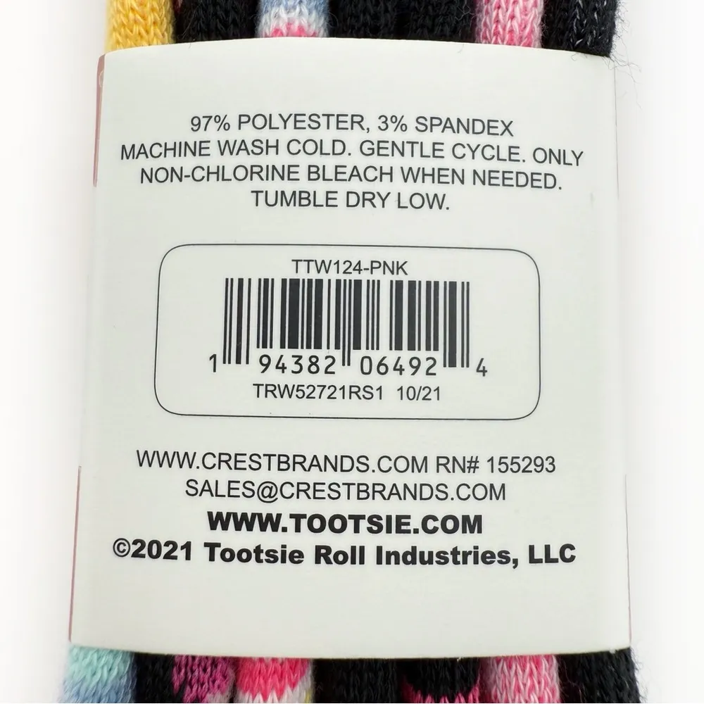 Tootsie Roll Pop Candy Womens No Show Socks Colorful Rainbow Striped Fun Gift Pink - Image 9