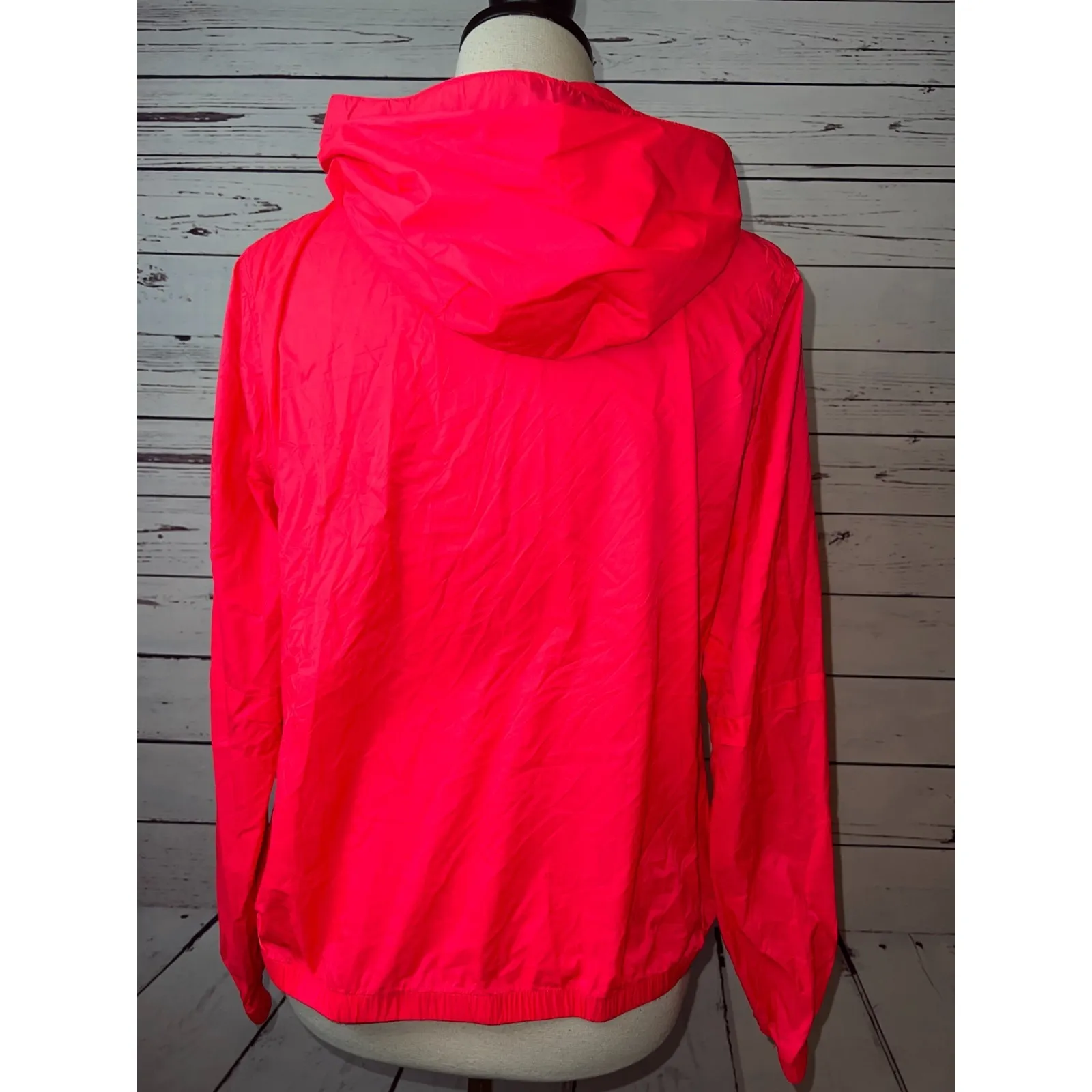 Zyia Active Hoodie Pullover NWT‎ Windbreaker Large Hot Pink Light Jacket Pockets - Image 7