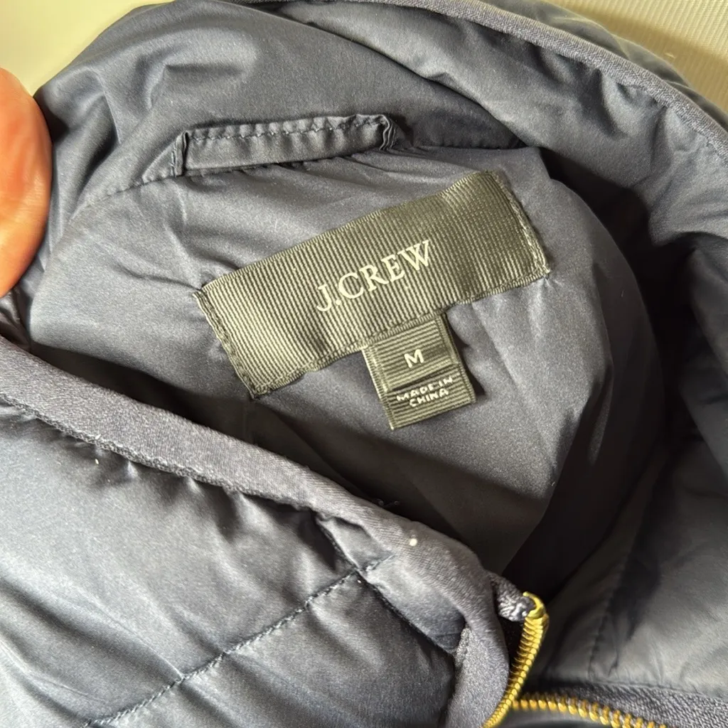 J. Crew Navy Blue Quilted Excursion Vest - Image 4