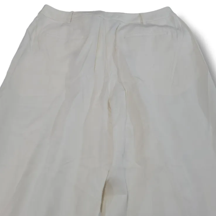 New Lattelier Pants Size Small W30"xL27" Women's Dress Pants Pleated Linen Blend - Image 5