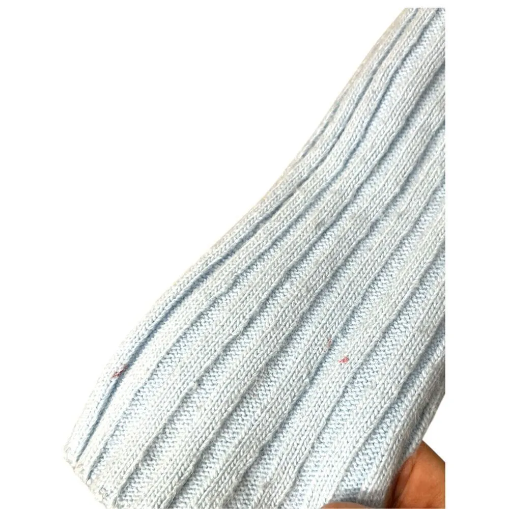 Vintage smooches Y2K Blue Gray Chunky Knit Cardigan Sweater Size‎ M Size M - Image 7