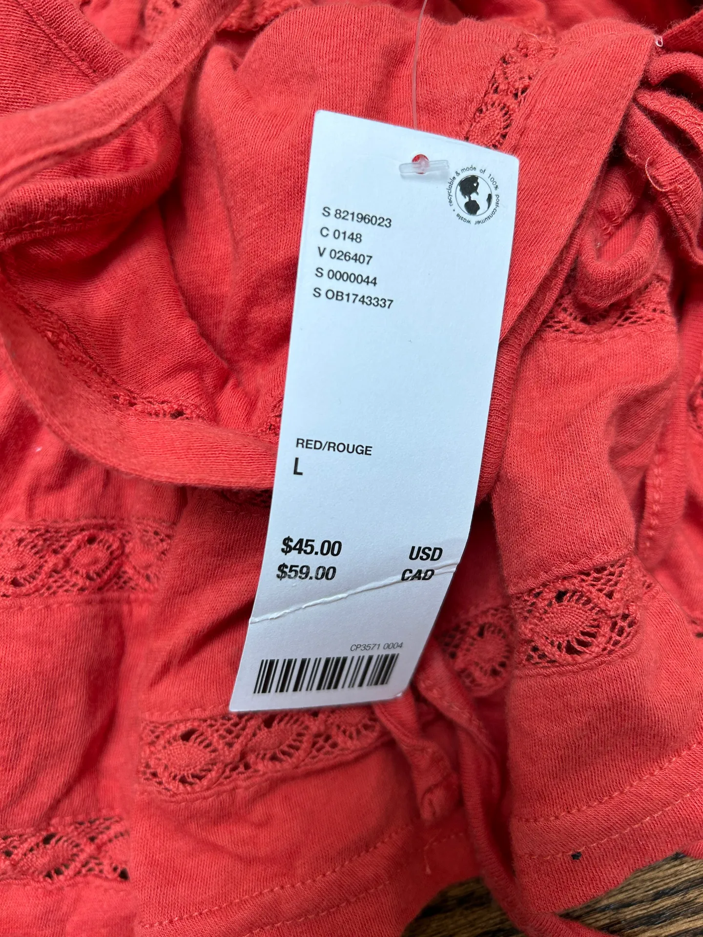 Cropped Orange Blouse - Image 3