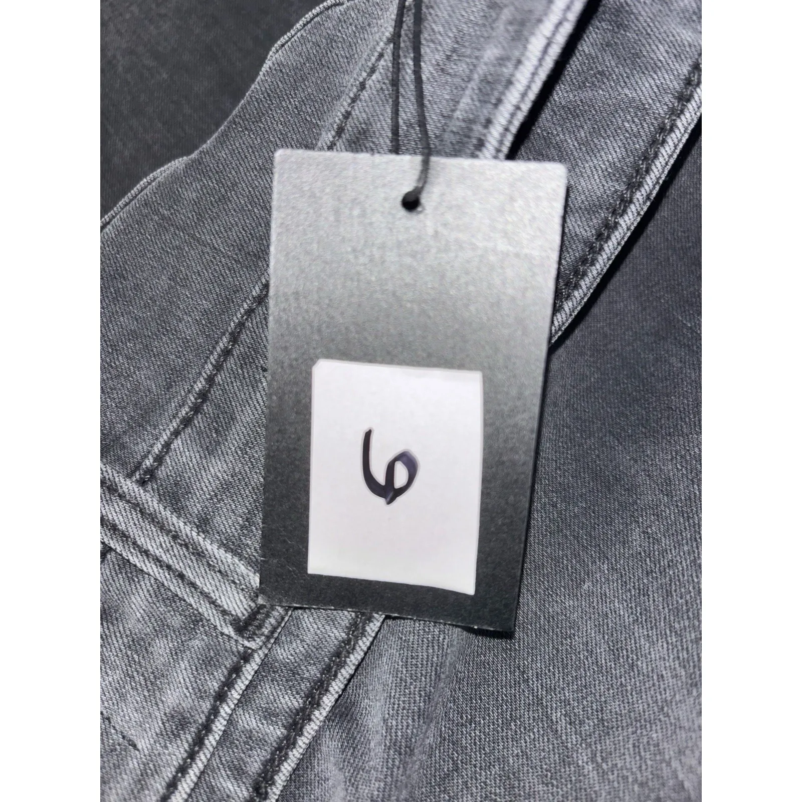 NWT Joe's black maxi denim skirt 26 Amelia‎ raw hem - Image 5