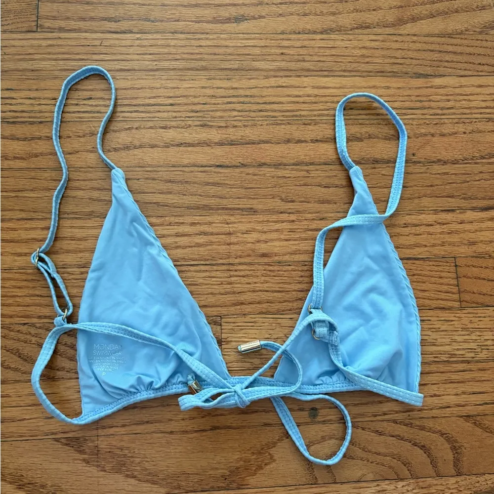Monday Swim Blue Bikini Top Size 0P - Image 2