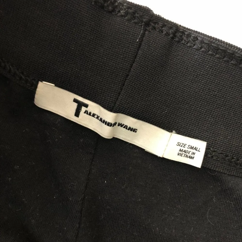 T Alexander Wang Bubble Pencil Skirt Pull On Knit Stretch Black S - Image 3