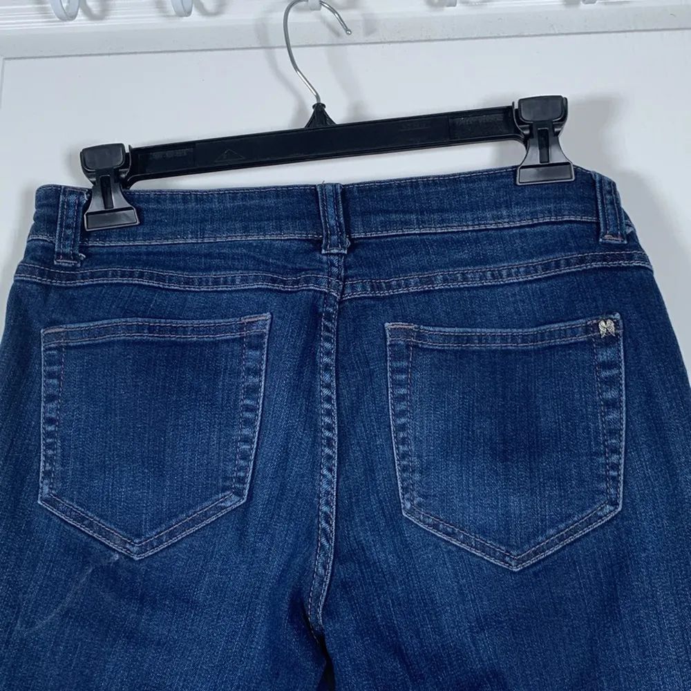 VS Victoria's Secret Crop Denim Blue Jeans Size 4 EUC #DS-1730 - Image 6