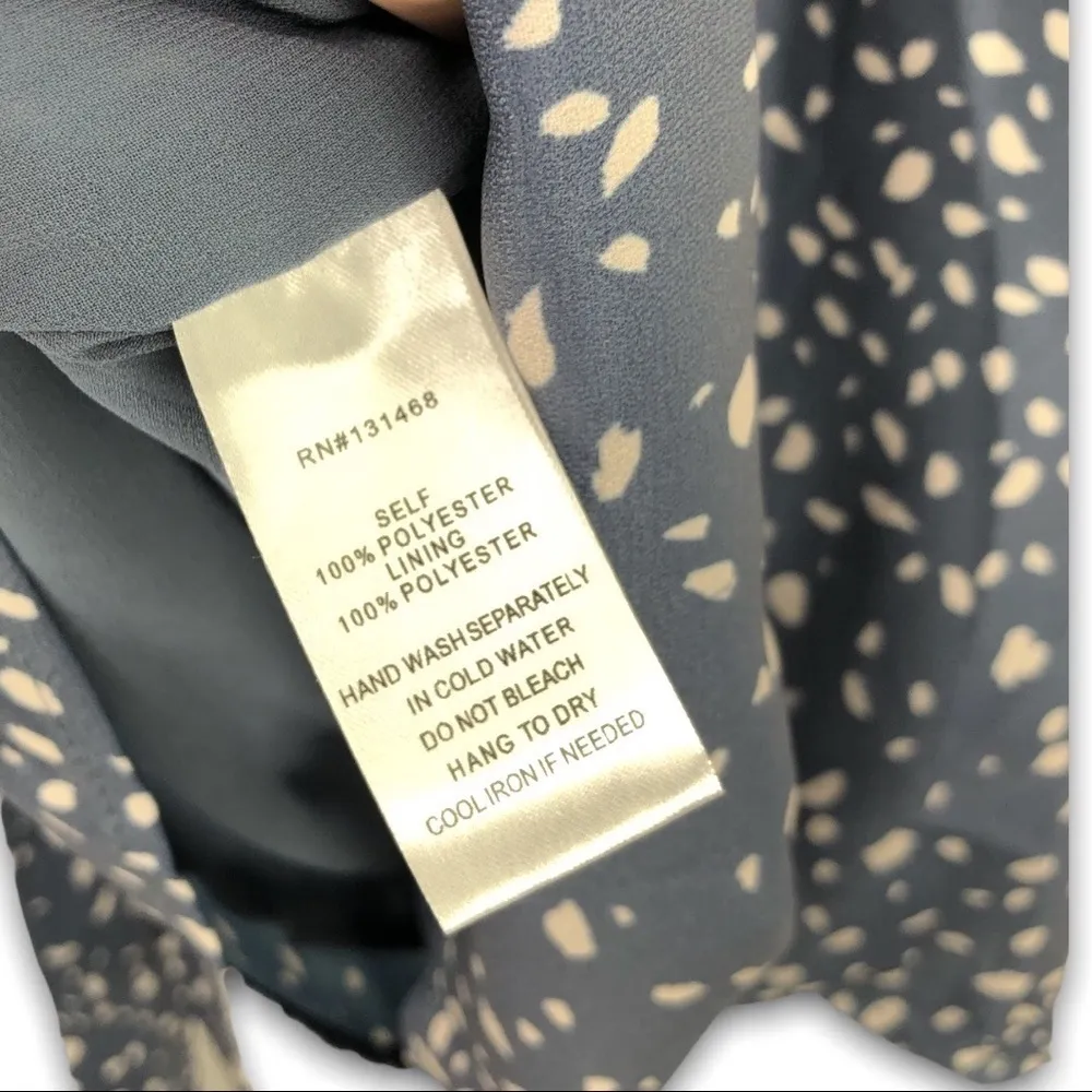 NWT - VICI Exclusive w/ FATE - Ash Blue Long Sleeve Dress Faux Wrap - Small - Image 5