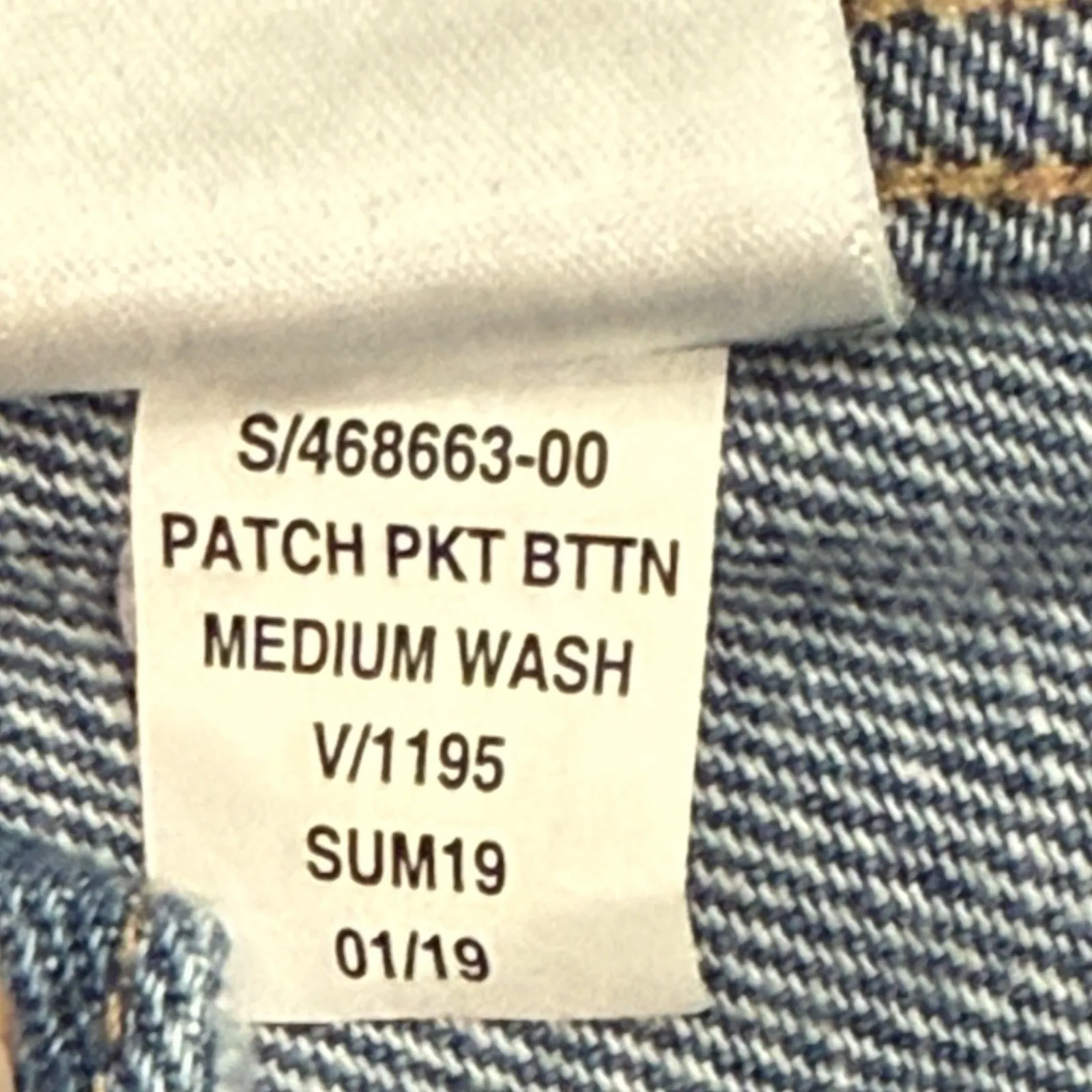 Gap Button Front Denim Jean Mini Skirt Women 28 S Y2K Patch Pocket Western Boho - Image 8