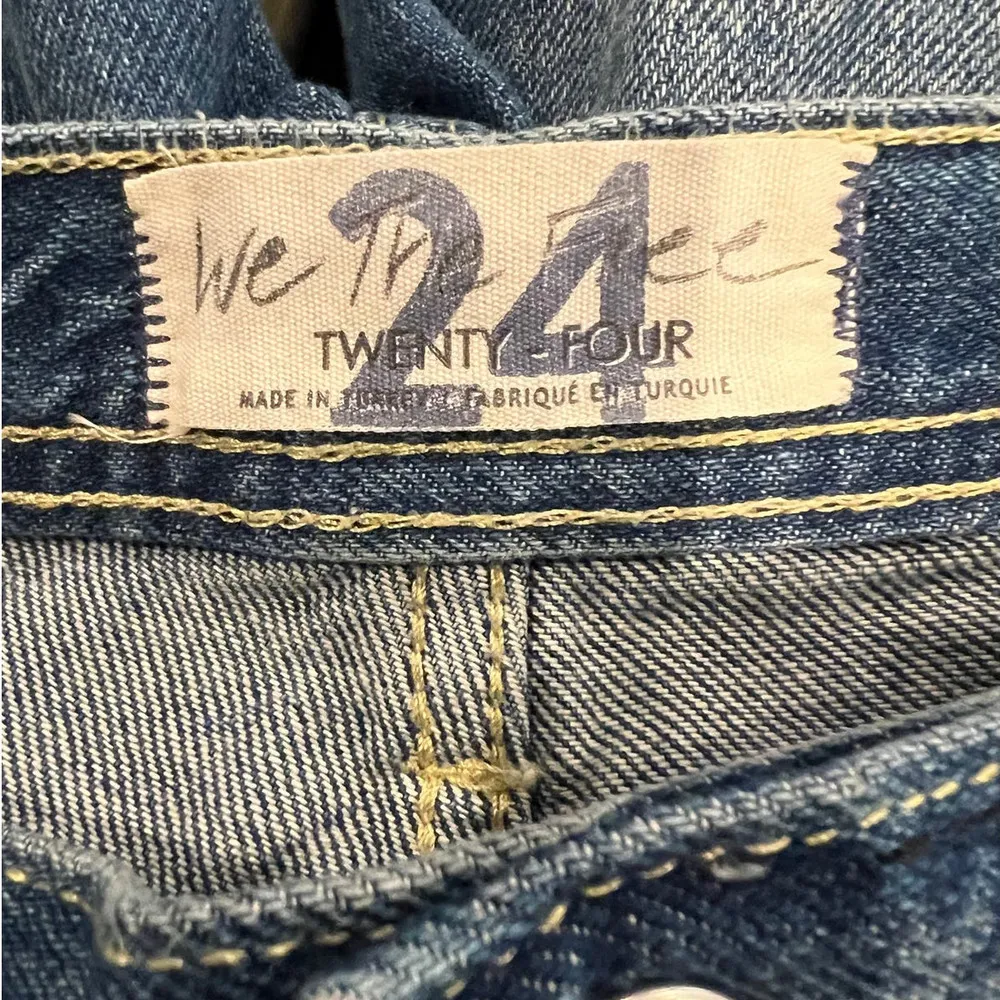 Free People We the Free Maggie Ripped Crop Straight Leg Jeans Size 24 - Image 6