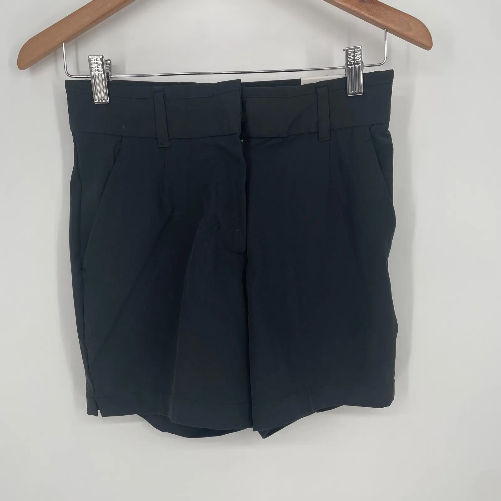 Nike Womens Golf Shorts XS Black Dri-FIT Standard Fit Athletic Activewear - Image 2