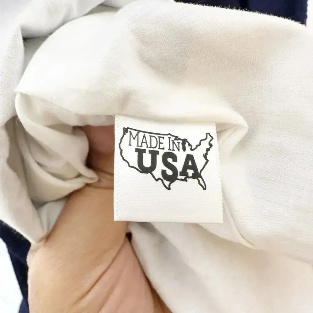 LAUREN JAMES Size M Livingston Dress Navy Seersucker Back Bow Preppy‎ - Image 3