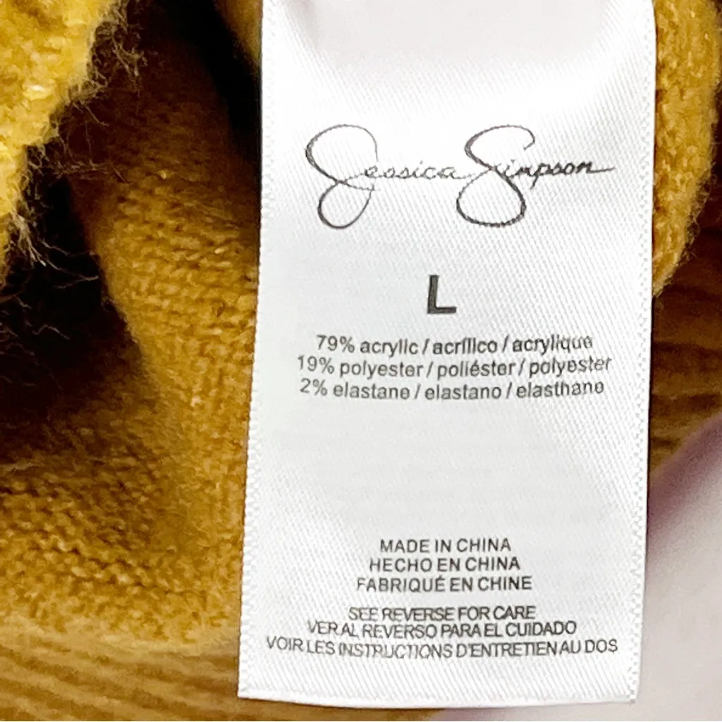 JESSICA SIMPSON Rai Striped Crewneck Long Sleeves Sweater, Size Large - Image 4