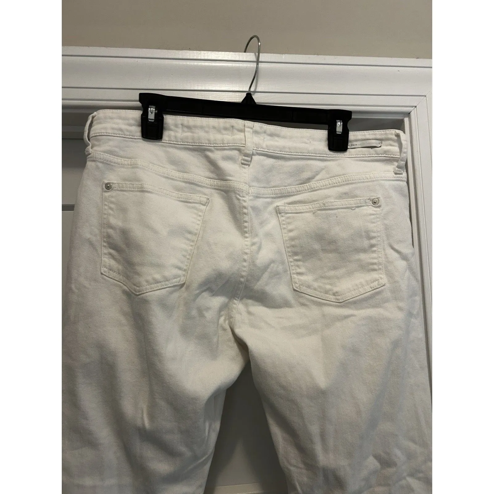 Pilcro And The Letterpress Anthropologie Jeans Women’s 32 White High Rise Slim - Image 11