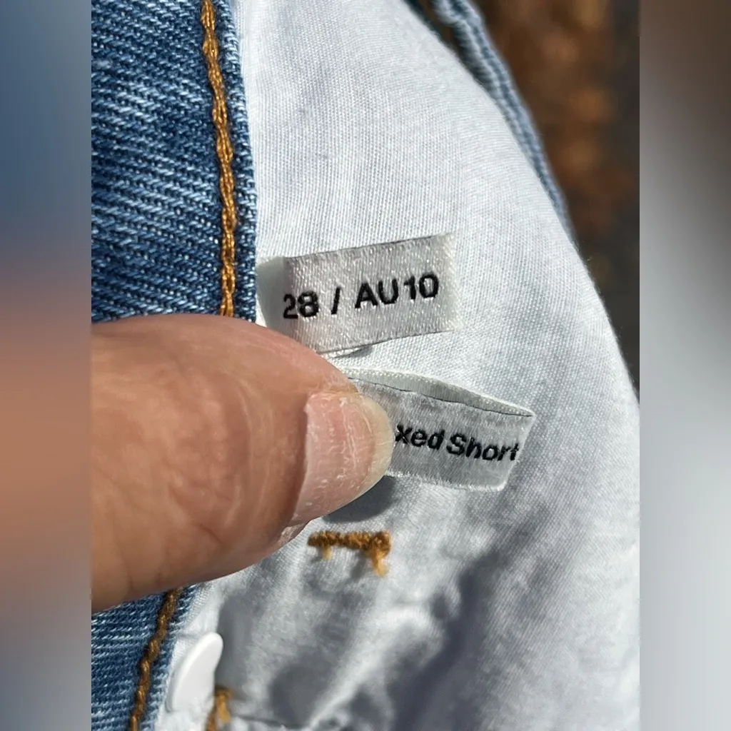 ABrand Jeans A High Relaxed Short Blue Size 28 - Image 8