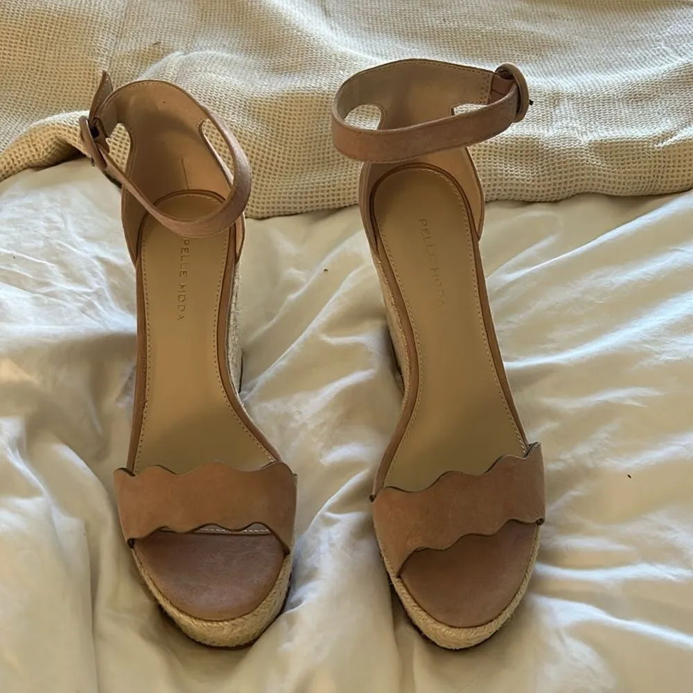 Pelle Moda Ryne Wedge – Blush Kid Suede | Women Wedges, size 9.5, NWT Pink - Image 7