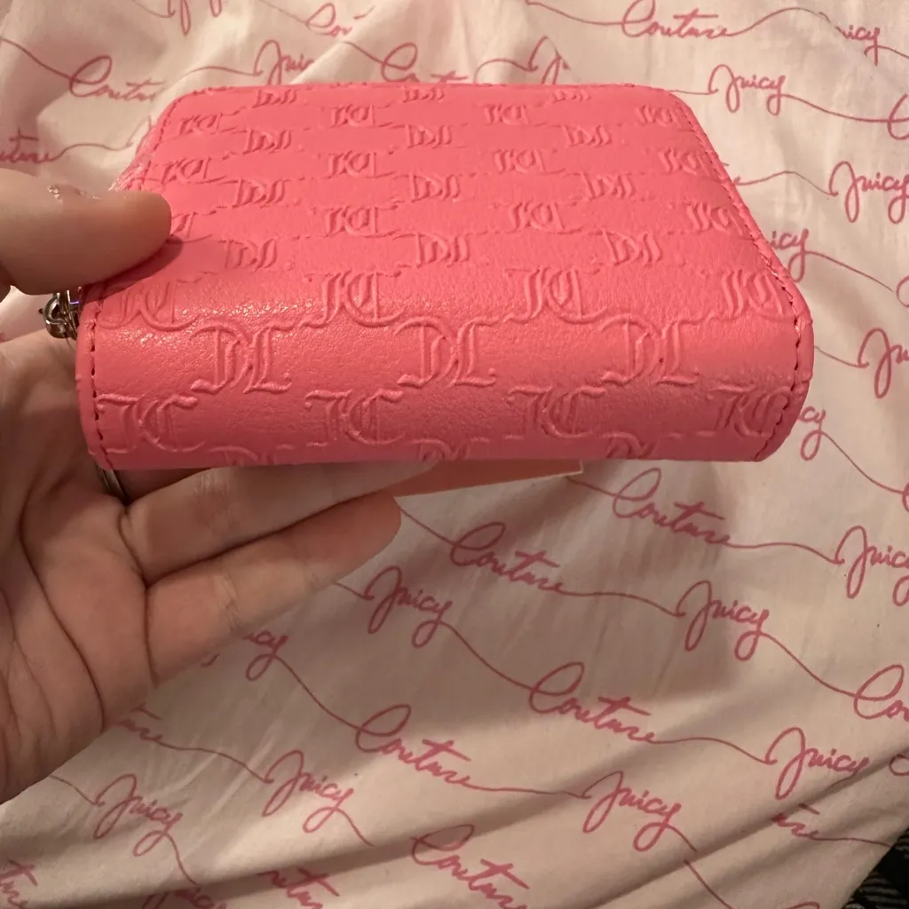Juicy Couture Pink Lemonade Wallet That Bling Small Zip Around NWT - Image 5