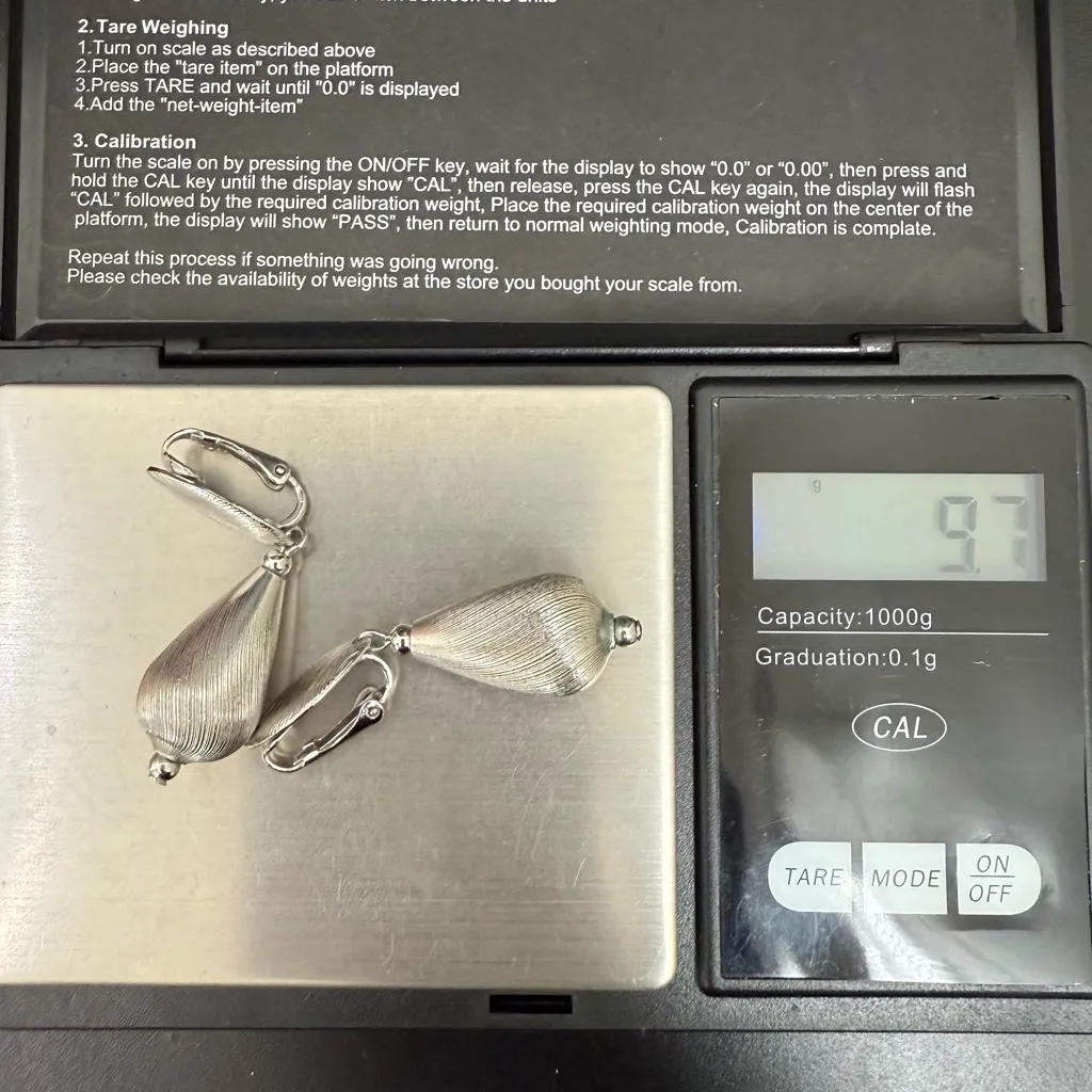 Vintage SARAH COVENTRY Brushed Silver - Image 9