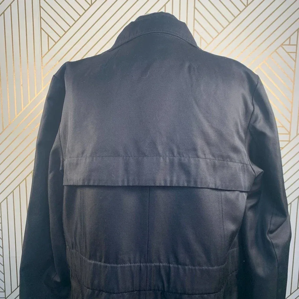 Reiss‎ Arlington Black Trench Coat Jacket - Image 9