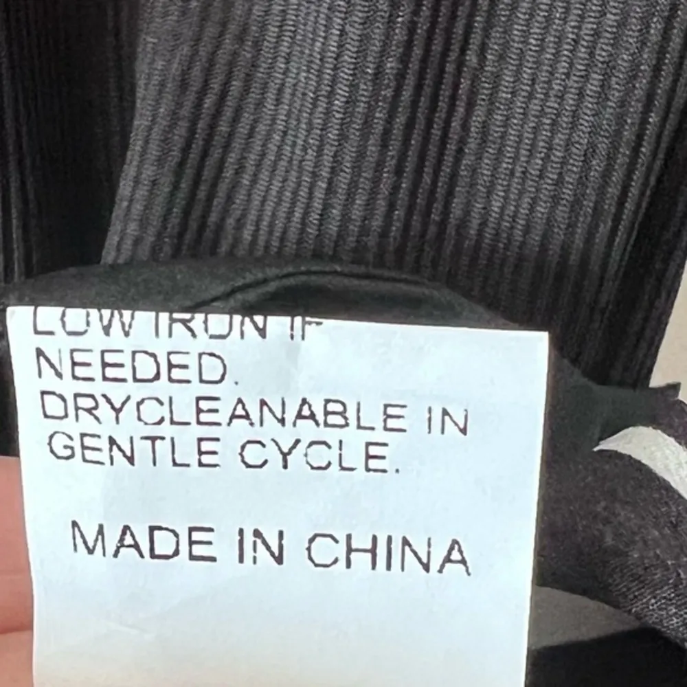 SHEIN Unity Striped Panel Belted A-line Dress Black White Size L - Image 8