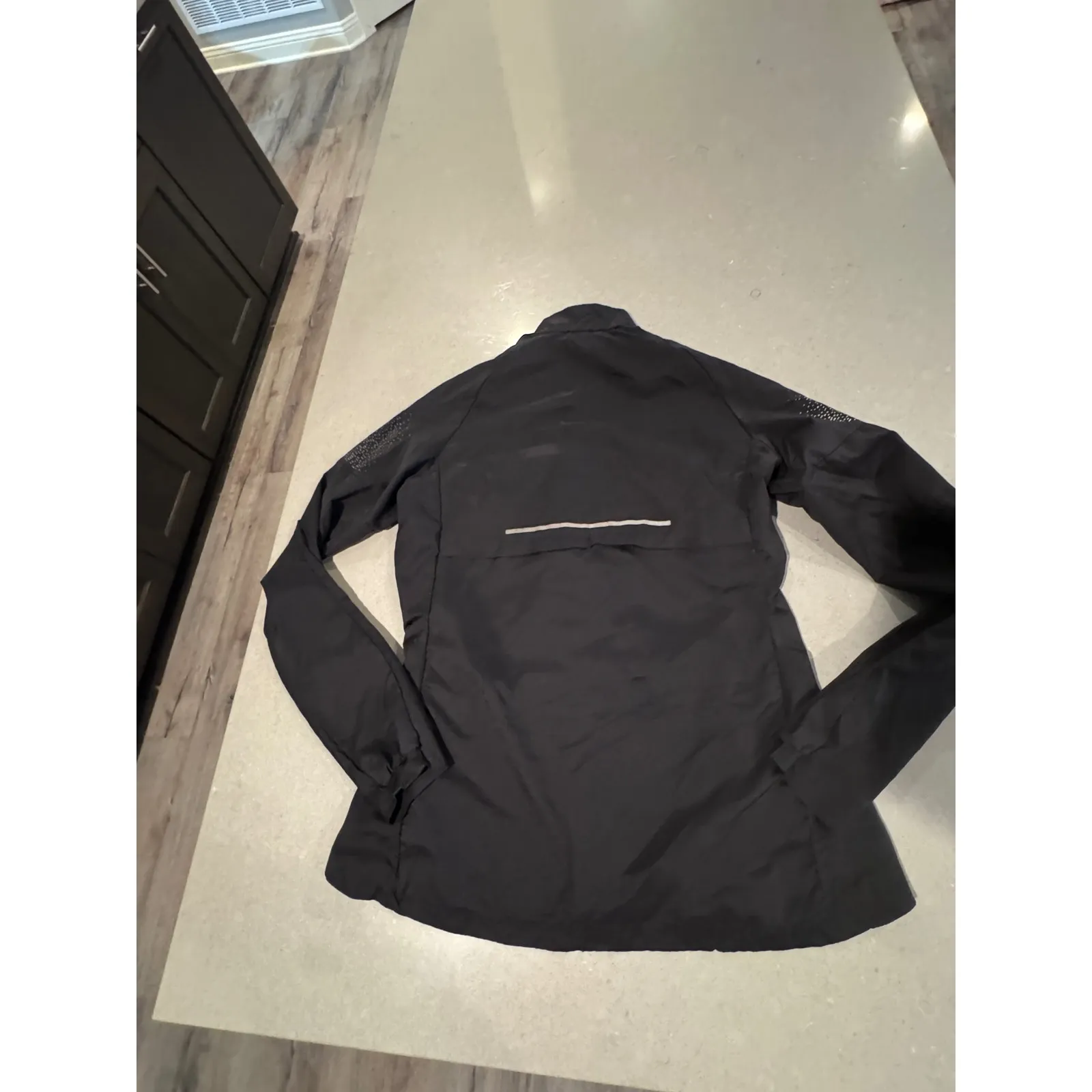 Adidas Womens Running Jacket Black Full Zip Lightweight Athletic Size M - Image 6