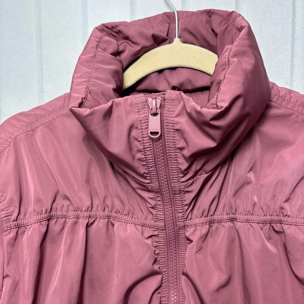 Athleta Women's Mauve Point Reyes Bomber II Jacket Size M - Image 6