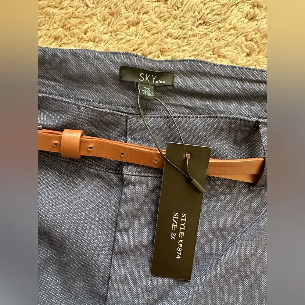 Sky Plus Women’s Pants Size 2X Belted - Image 4