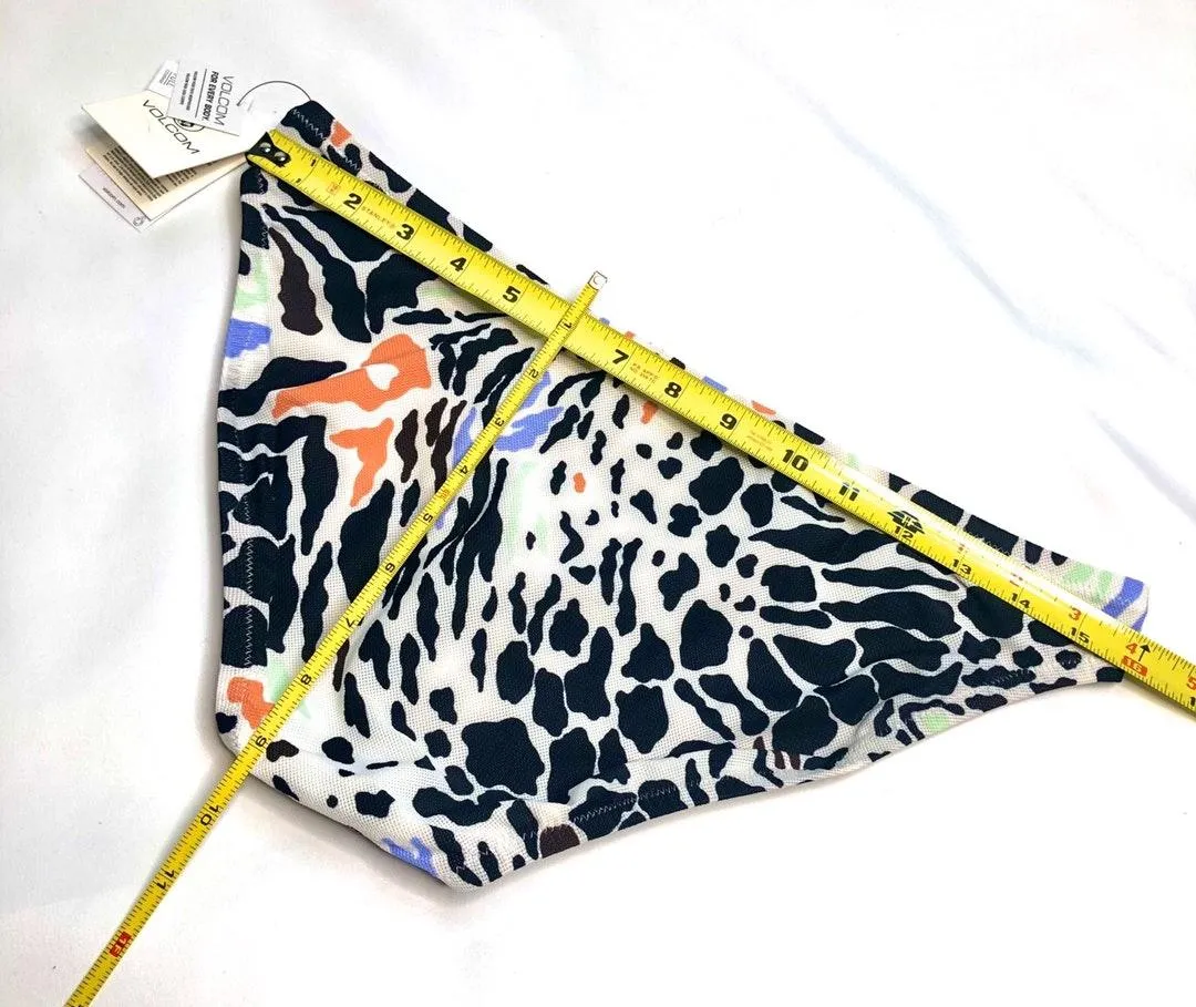 Volcom NWT  Full Coverage Animal Print Bikini Bottoms 14 Women’s - Image 13