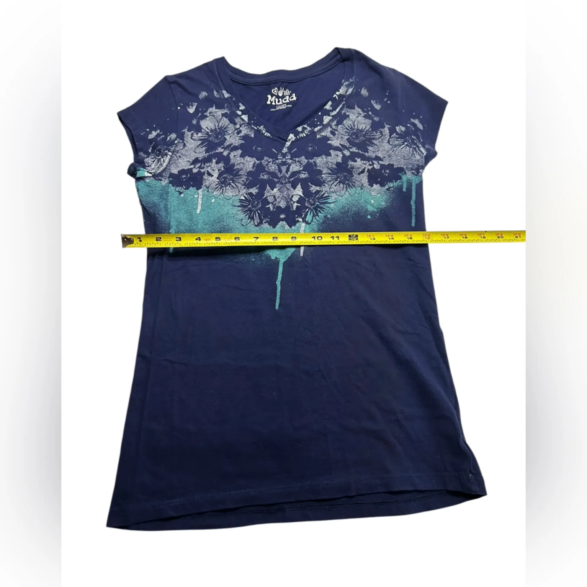 Y2K Deadstock Mudd Graphic Tee – McBling Butterfly & Floral Print | 100% Cotton - Image 9