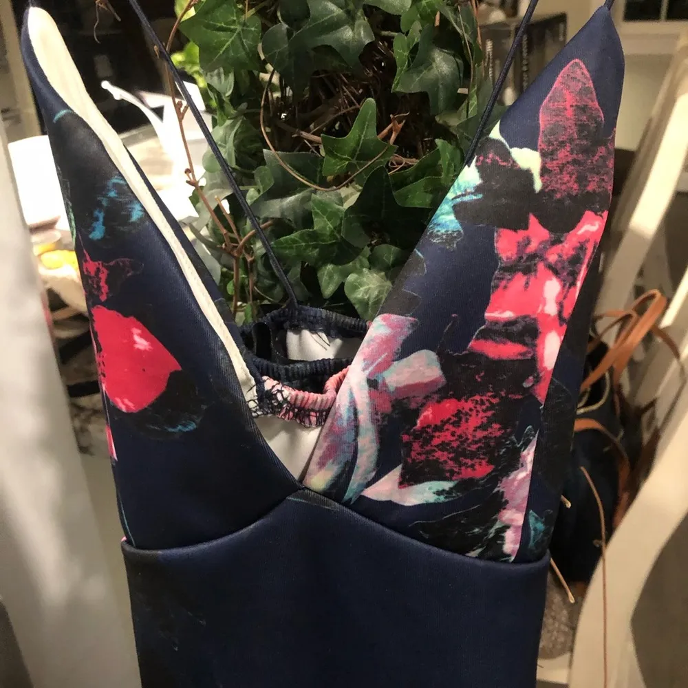 AX Paris Blue Flower Dress - Image 3