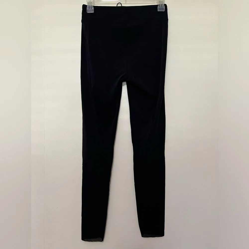 Koral Black Leggings -‎ Sheer Leg Detail, Size Small, Raw Hem - Image 6