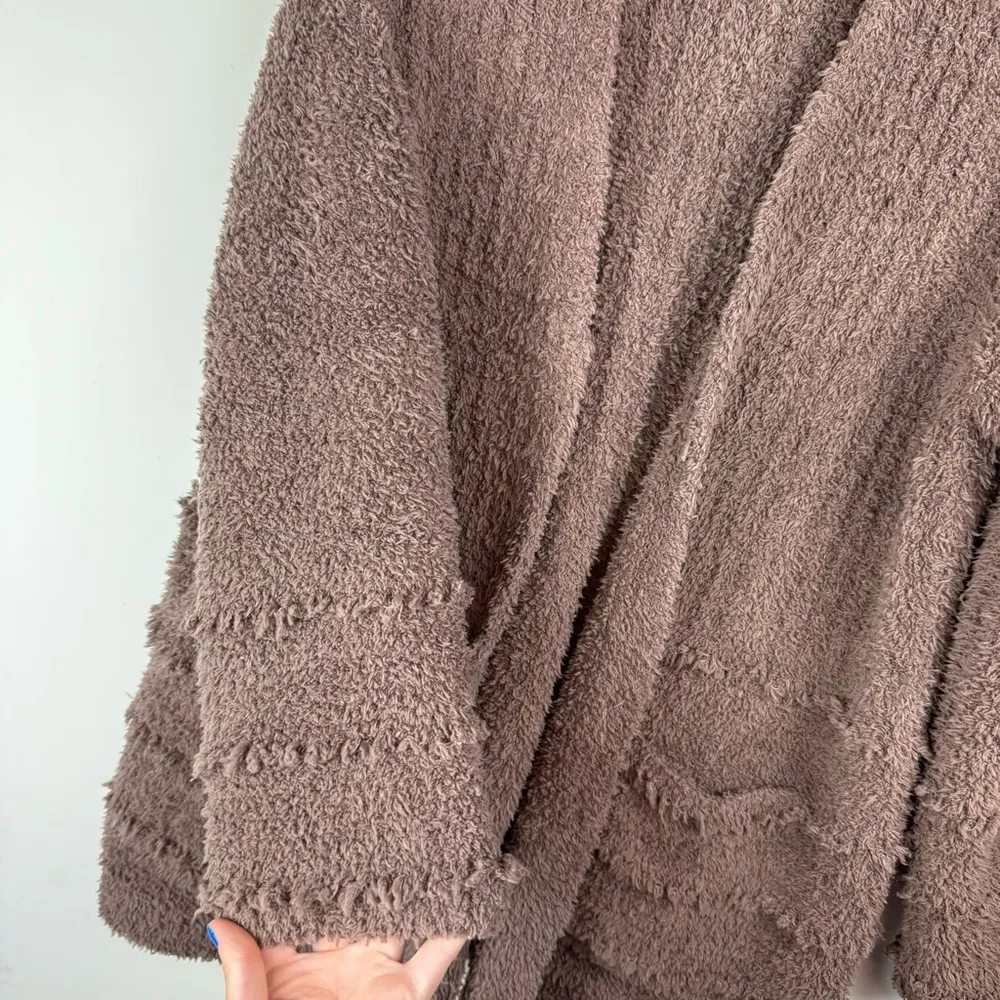 Barefoot Dreams Boardwalk CozyChic Cardigan Sz Large Fringe Sweater - Image 8