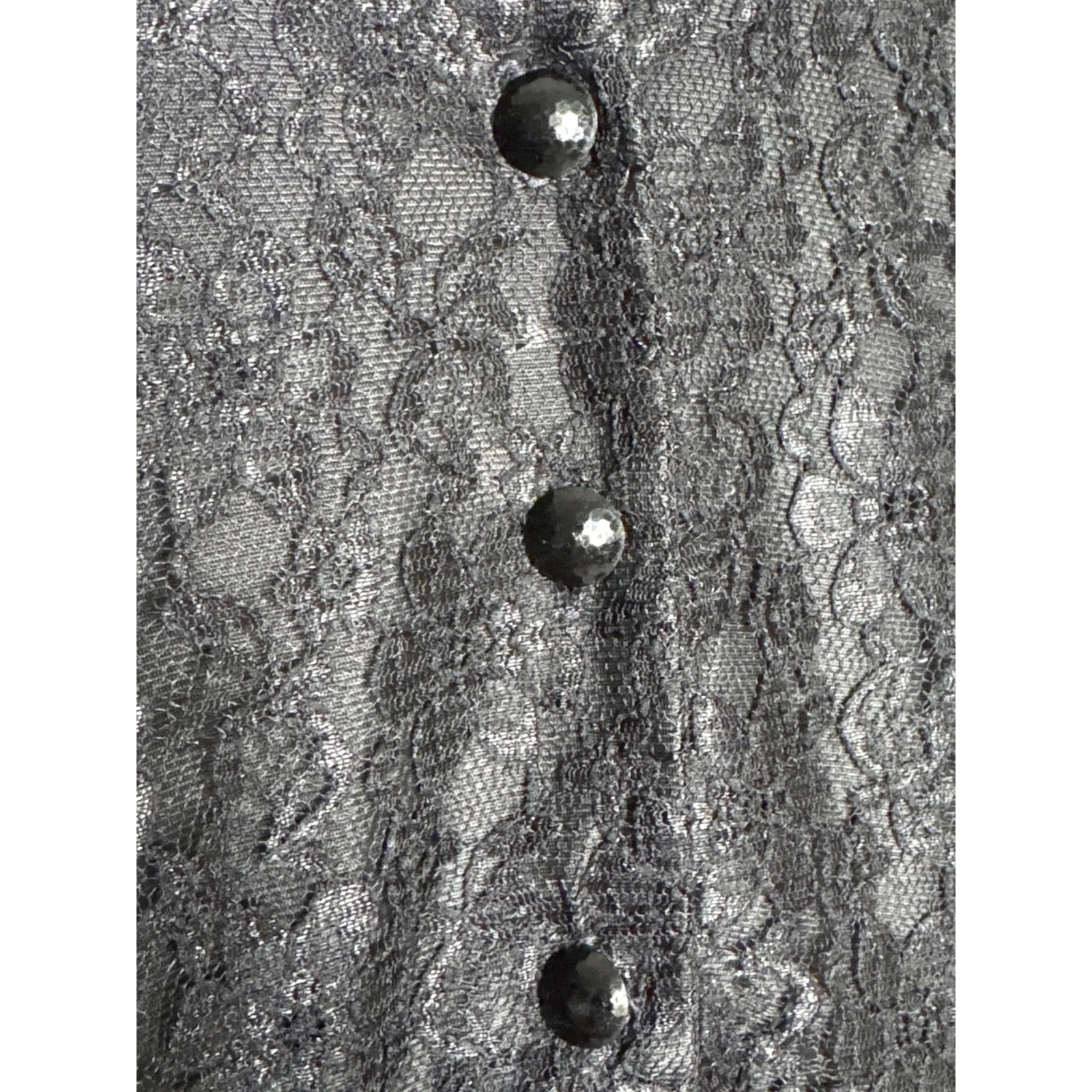 Vintage 1990s Ms. Choice Black Lace & Velvet Maxi Dress Made in USA large - Image 9