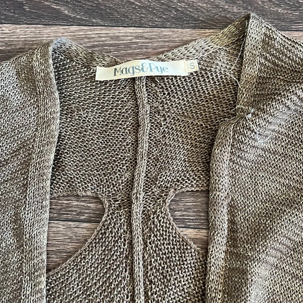 Brown glitter cardigan - Image 3