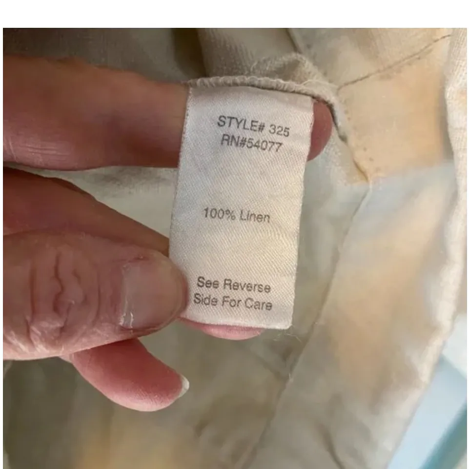 Cabi Jacket Blazer Linen light coat Ruffle asymetrical crop M - Image 7